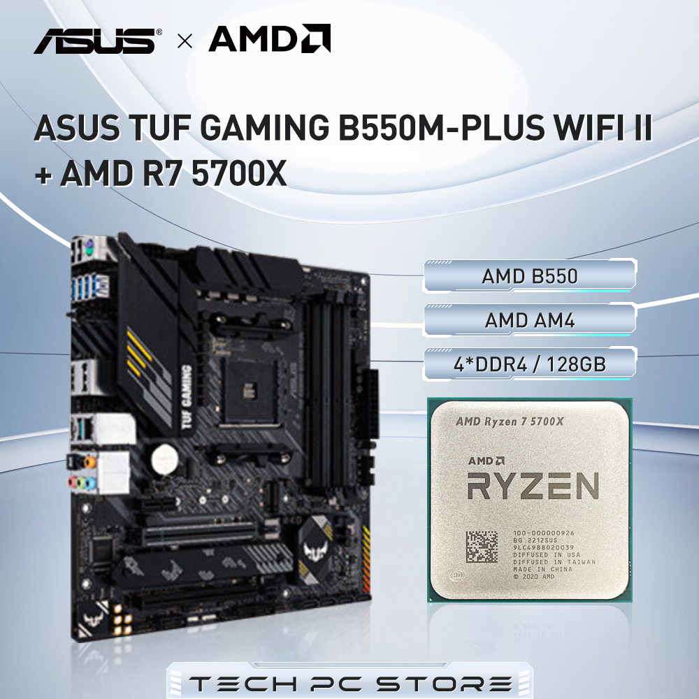 AMD Ryzen 7 5700X + ASUS TUF G - X870E Atx Motherboard reseña y precio