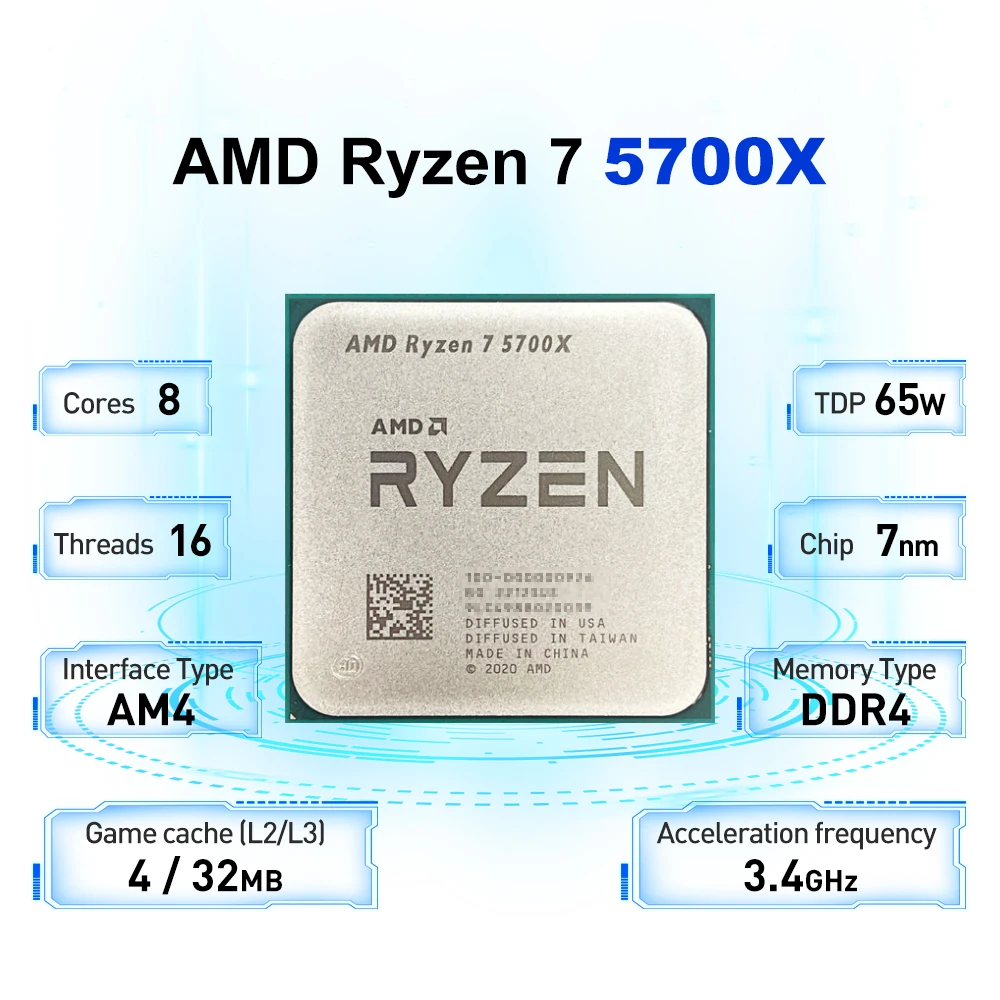 AMD Ryzen 7 5700X + ASUS TUF G - X870E Atx Motherboard reseña y precio